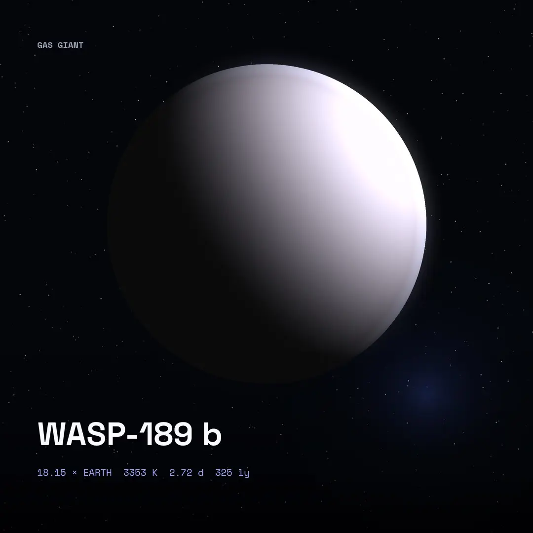 WASP-189 b: 3353 Kelvin