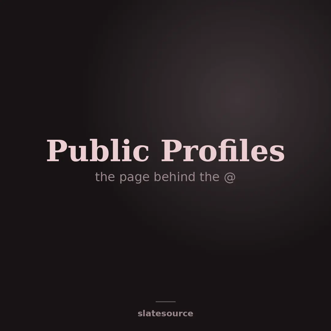 Public Profiles