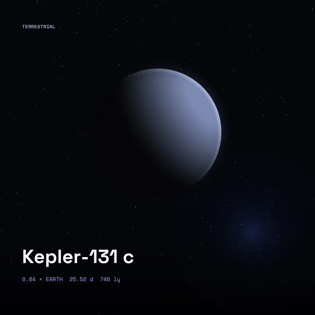 Kepler-131 c: 0.84 Times Earth