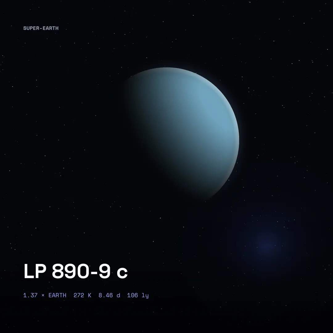 LP 890-9 c: Habitable Zone, 8-Day Year