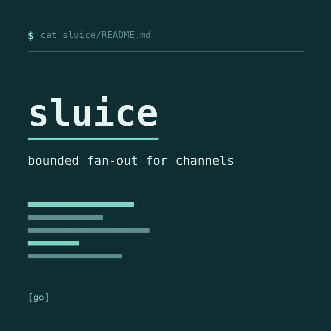 sluice