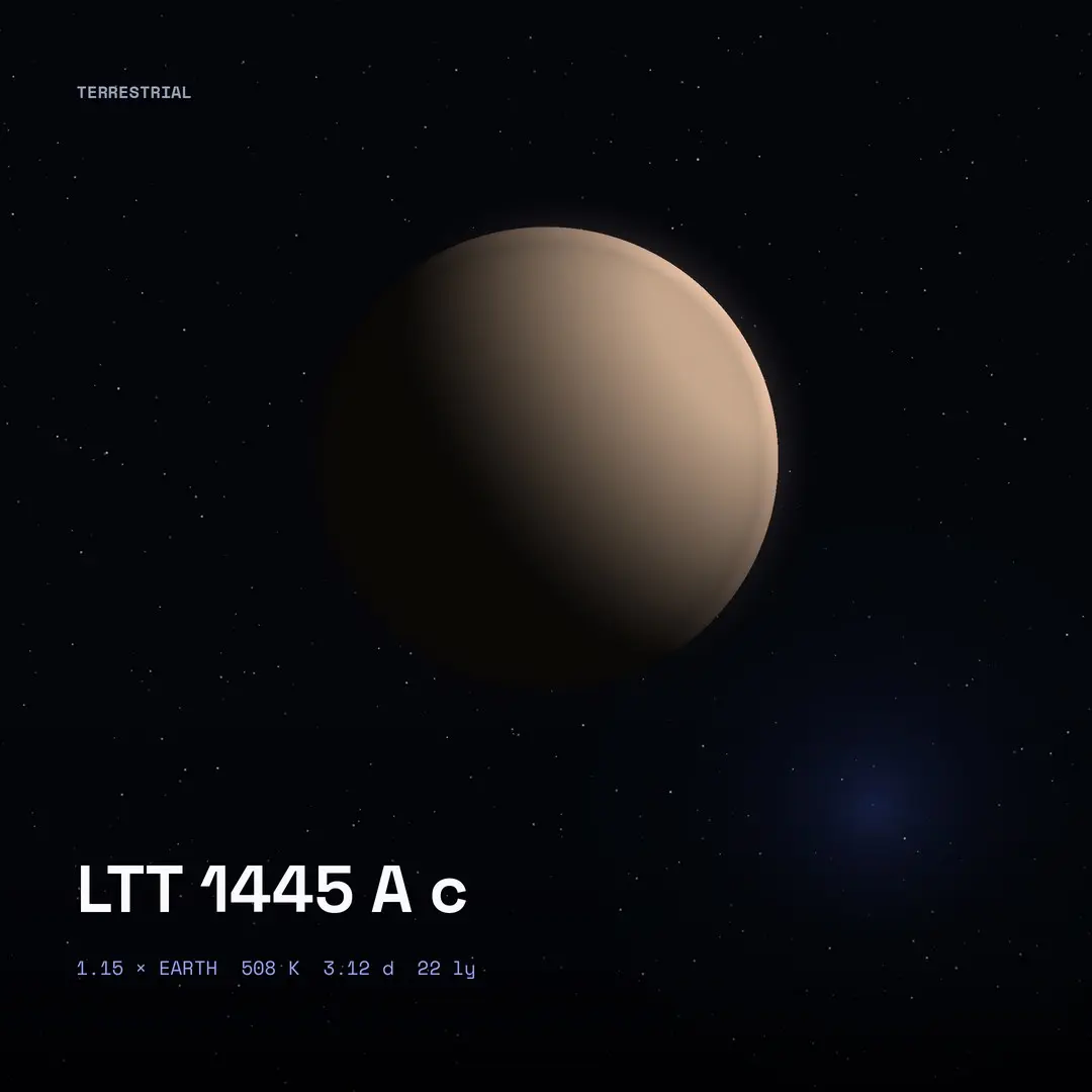 LTT 1445 A c: 22 Light-Years Away